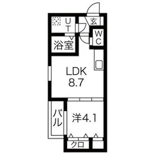 F asecia heulan【3階】の間取り