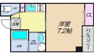 リバーライズ南堀江【401号室】の間取り