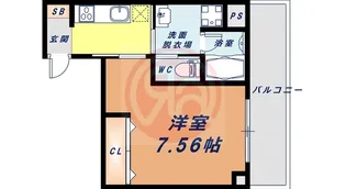 エースタイル松【302号室】の間取り