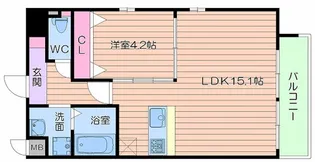 レオンコンフォート天王寺南【6階】の間取り