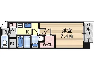 JPレジデンス大阪上町台【10階】の間取り