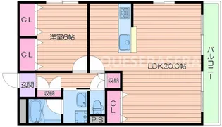 ハーヴェスト今川2番館【3階】の間取り