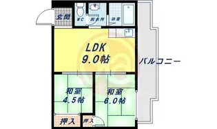 ジェイ・プライド上本町【3階】の間取り
