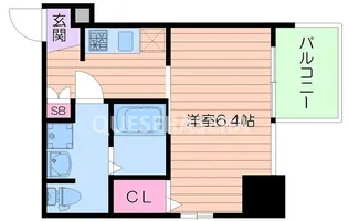 アドバンス上町台プレジール【10階】の間取り