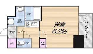プレサンス玉造駅前ルージュ【7階】の間取り