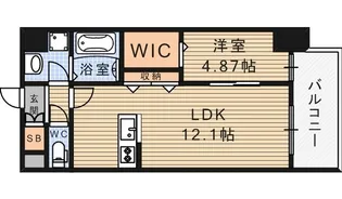 パーフェクトライフ真法院【6階】の間取り