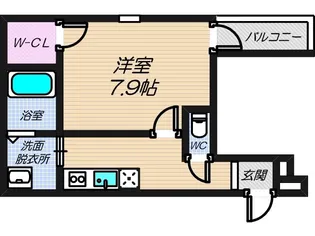 フジパレス鷹合【1階】の間取り