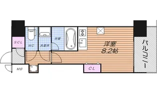 FRONT FIELD Tennoji【11階】の間取り