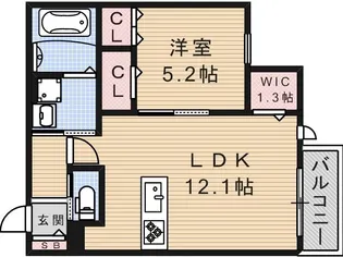 カーサ・ココぺリ【2階】の間取り