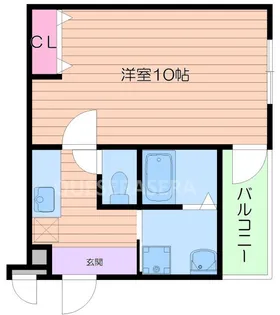 フジパレス長居【3階】の間取り