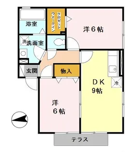 モン ソレイユ【1階】の間取り