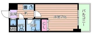 GRECALE天王寺【5階】の間取り