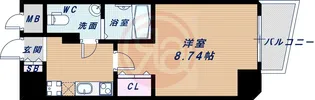 大阪プレステージアコモデーション【1201号室】の間取り