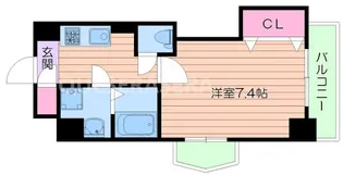 Luxe西田辺【2階】の間取り