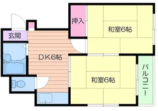 メゾン北田辺【8階】の間取り