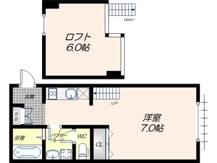 テクノメゾン東田辺【2階】の間取り