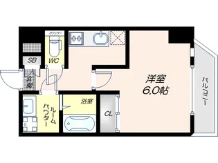 レオンヴァリエ天王寺北【9階】の間取り