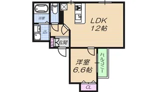リバーライズ上本町【803号室】の間取り