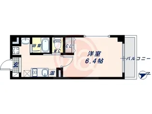 みおつくし粉浜【4階】の間取り