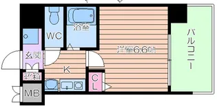 エステムプラザ大阪セントラルシティ【4階】の間取り