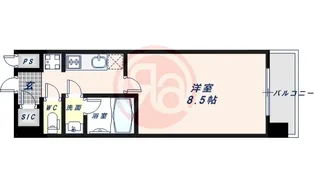 1Kの間取り画像