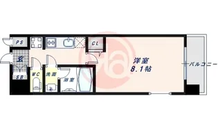 La Douceur天王寺【9階】の間取り