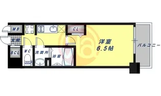 プレサンス上町台筆ヶ崎NORTH【7階】の間取り