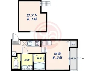 ハーモニーテラス清水丘Ⅱ【1階】の間取り