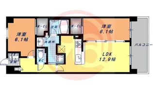 プレイズ 阿倍野元町【7階】の間取り