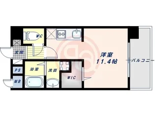 ヴィラルーチェ【7階】の間取り