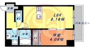 アクセルカクエイ【6階】の間取り