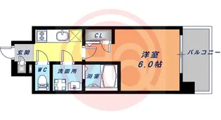 エスリード天王寺町北【2階】の間取り