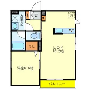 メゾン帝塚山【2階】の間取り