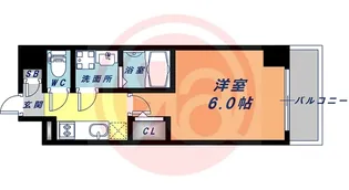 エスリード天王寺ブランシェ【3階】の間取り