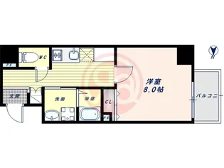 1Kの間取り画像