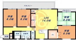 くまたニューライフ【5階】の間取り