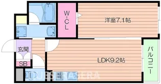 アメニティ西田辺【3階】の間取り