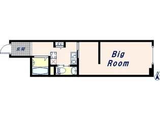 グランディスタ谷町9丁目【3階】の間取り