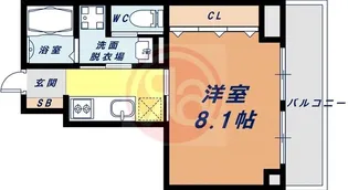 アヴェンタドールエス【6階】の間取り