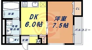 パークサイドクリタニ【2階】の間取り