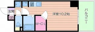 ララプレイス四天王寺夕陽ヶ丘【8階】の間取り