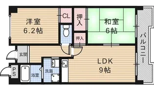 ハイグレイド公園南【2階】の間取り