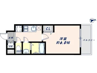 プレデコート天王寺EAST【7階】の間取り