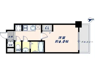 プレデコート天王寺EAST【3階】の間取り