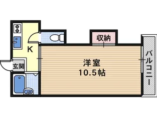 ルンルン桑津【1階】の間取り