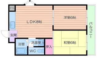 ワイズコート松崎町【1階】の間取り