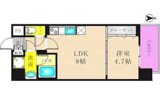 セイワパレス天王寺真田山【9階】の間取り