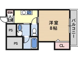 エムステージ矢田【2階】の間取り