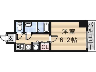 レオンコンフォート上本町カレント【5階】の間取り
