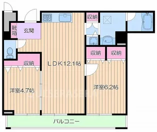 パレスコート小橋町【5階】の間取り